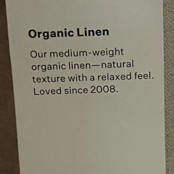 Eileen Fisher High Waist Taper Ankle Pant XL 100% Organic Linen Coastal Vacation - Picture 10 of 10